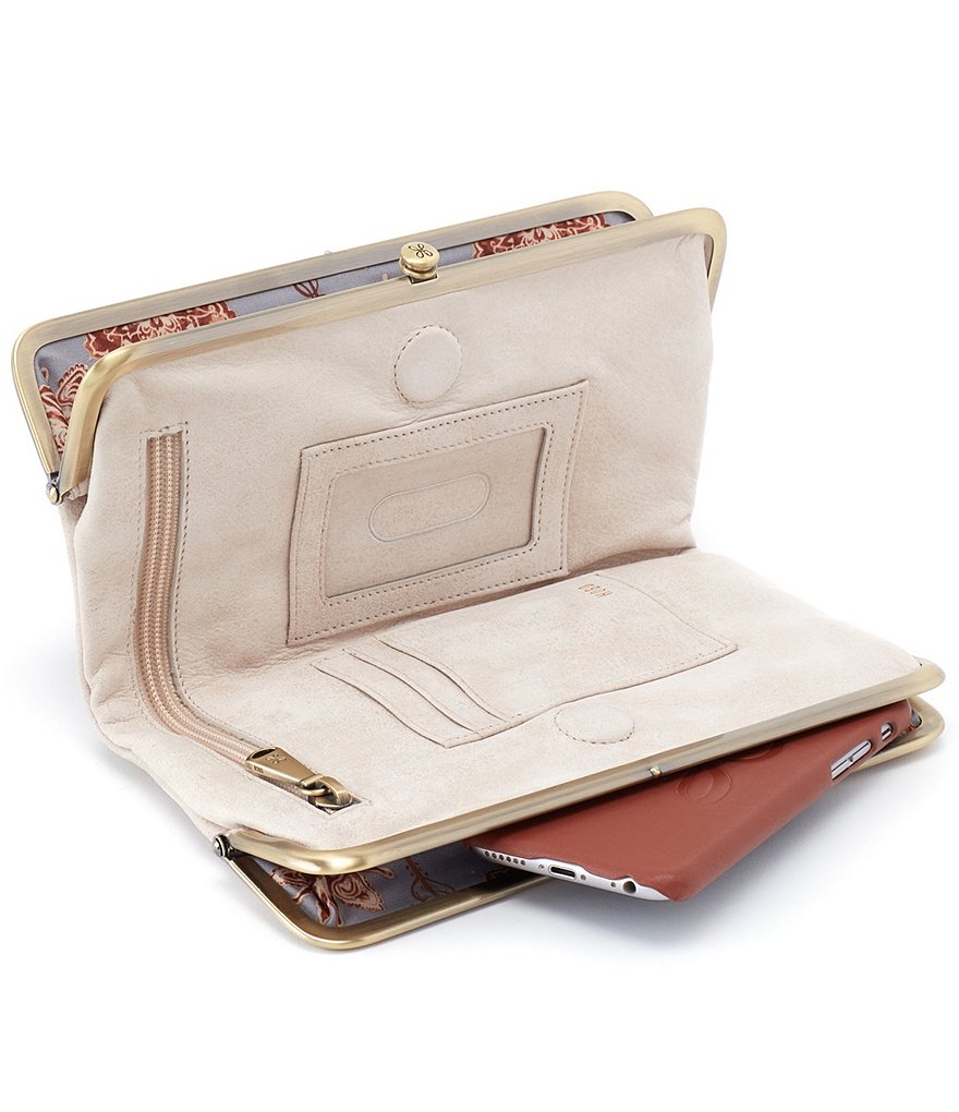 Fossil Liza Embossed Woven Zip Around Clutch Wallet