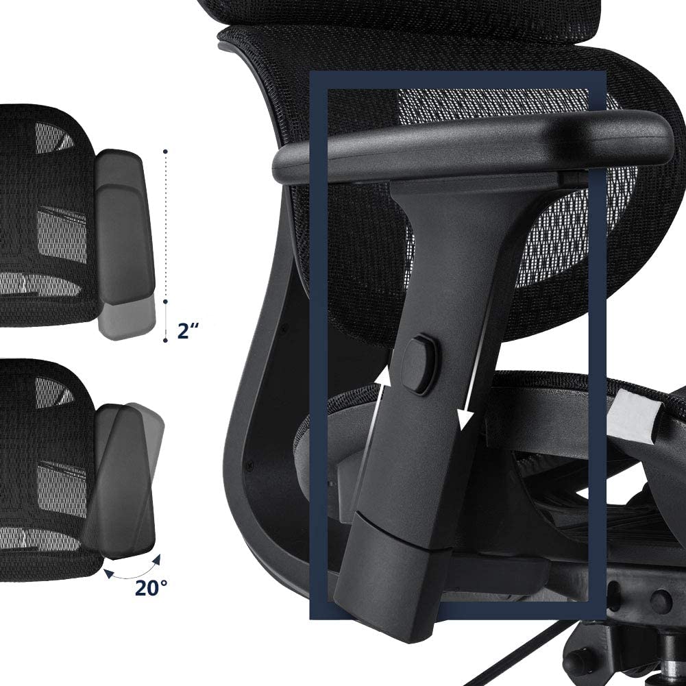 Gaming Chair, Racing Style Computer Desk Chair Padded Armrests Ergonomic Lumbar Support Adjustable Height