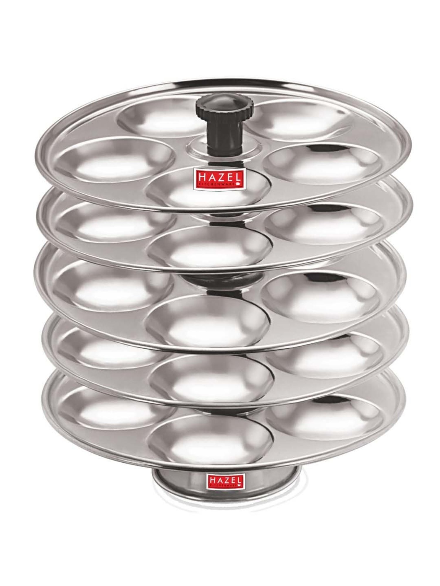 Butterfly Silver Stainless Steel Standard Idli Maker With Friendly Cooker