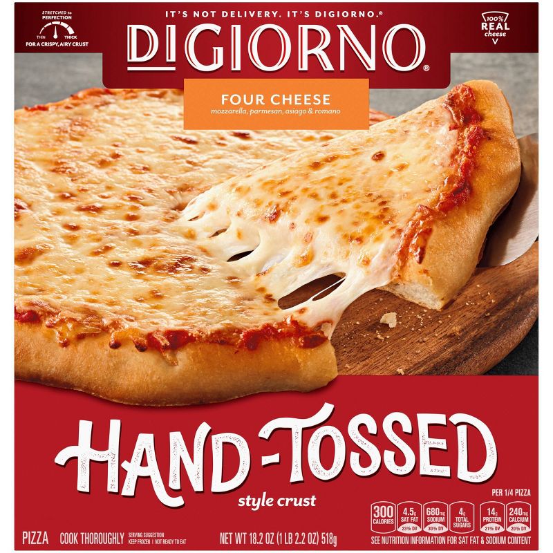 DiGiorno Hand Tossed Pizzaria Style Quattro Formaggi / Four Cheese Frozen Pizza - 18.3oz