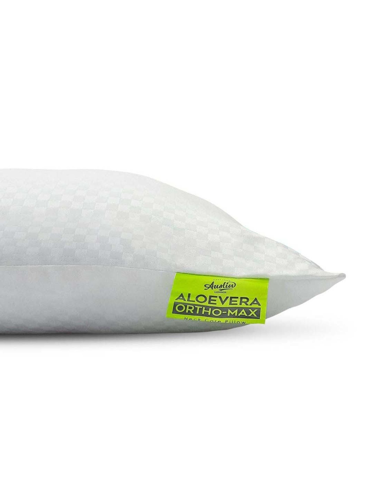 Bianca Aloevera Ortho-max White Sleeping Pillow With Silky Smooth Micro Fabric Shell - Set of 4