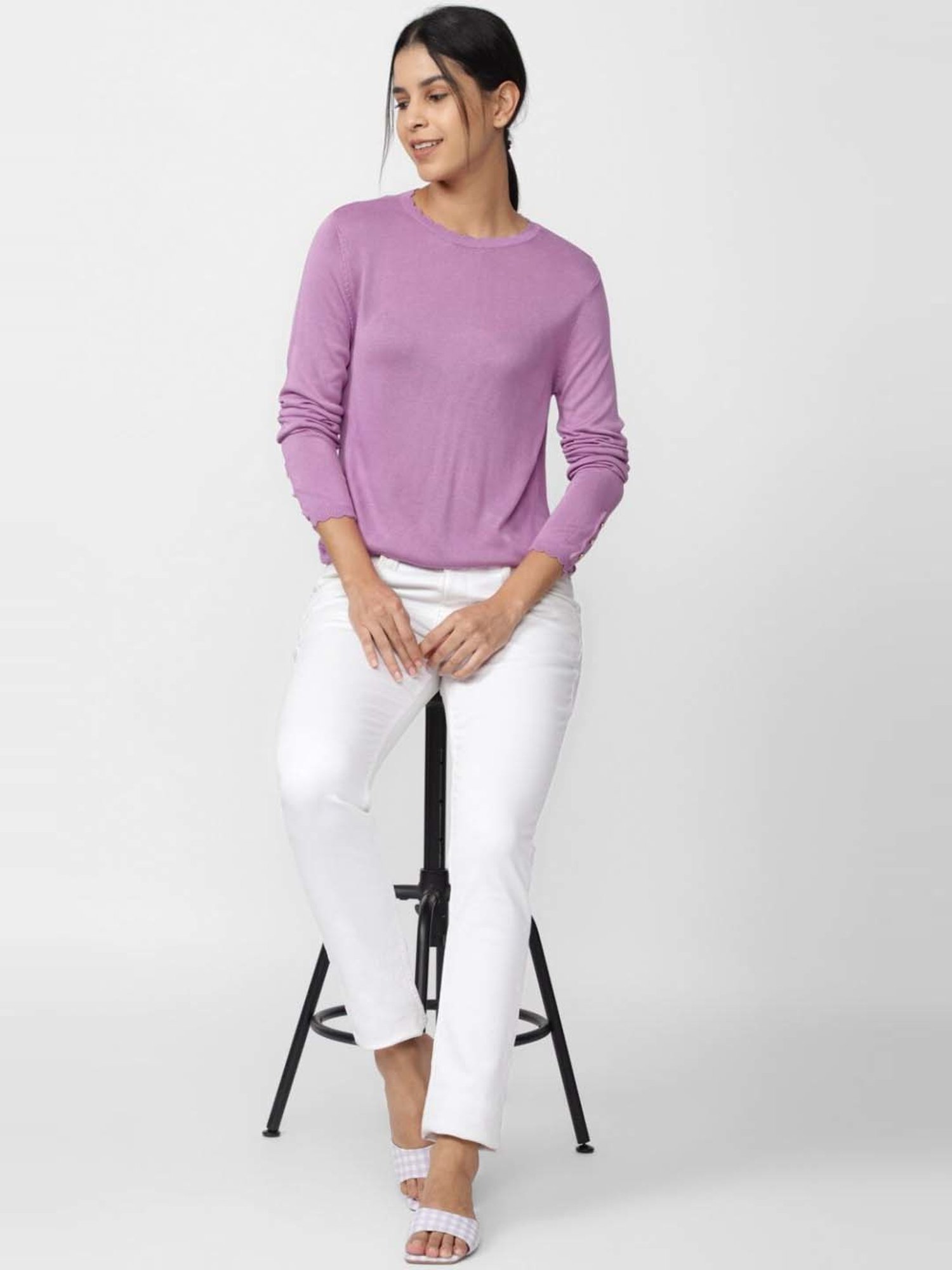 Van Heusen Purple Regular Fit Top