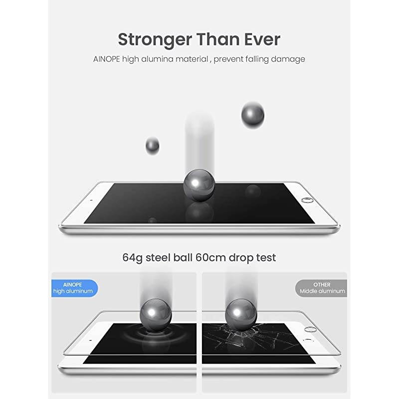 PACK Gift INSTALL FRAME iPad 97 6th Generation Screen Protector 018017 Tempered Glass iPad Air Screen Protector for iPad Pro 97 Compatible with Apple Pencil HDAntiScratch