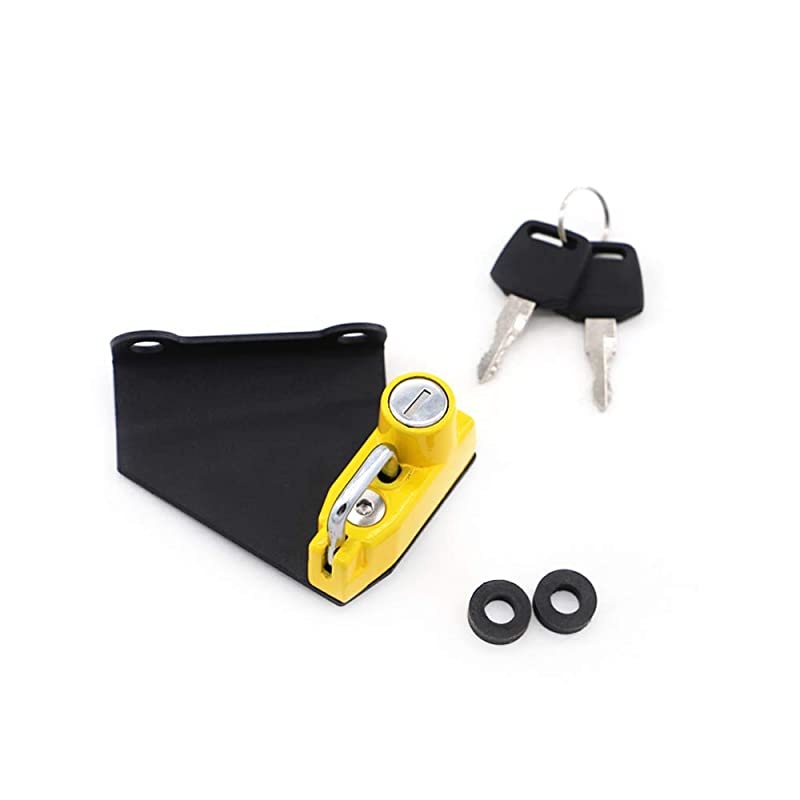 Motorcycle Helmet Lock Anti-Theft Helmet Security Locks Compatible with YZF-R1/M 2015-Newer, YZF-R6 2017-Newer-Yellow