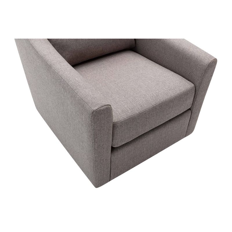 Swoop Arm Swivel Club Chair Gray - WOVENBYRD
