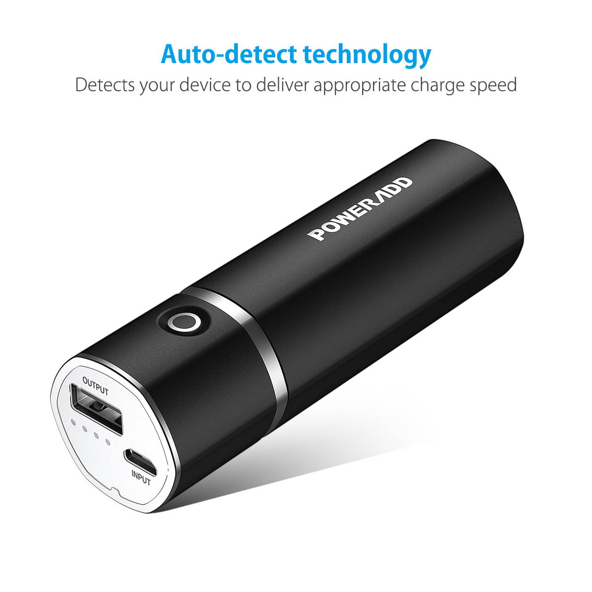 Poweradd 5000mAh Power Bank Portable Charger USB External Battery for iPhone, iPad, Samsung Galaxy and More -Rose Red