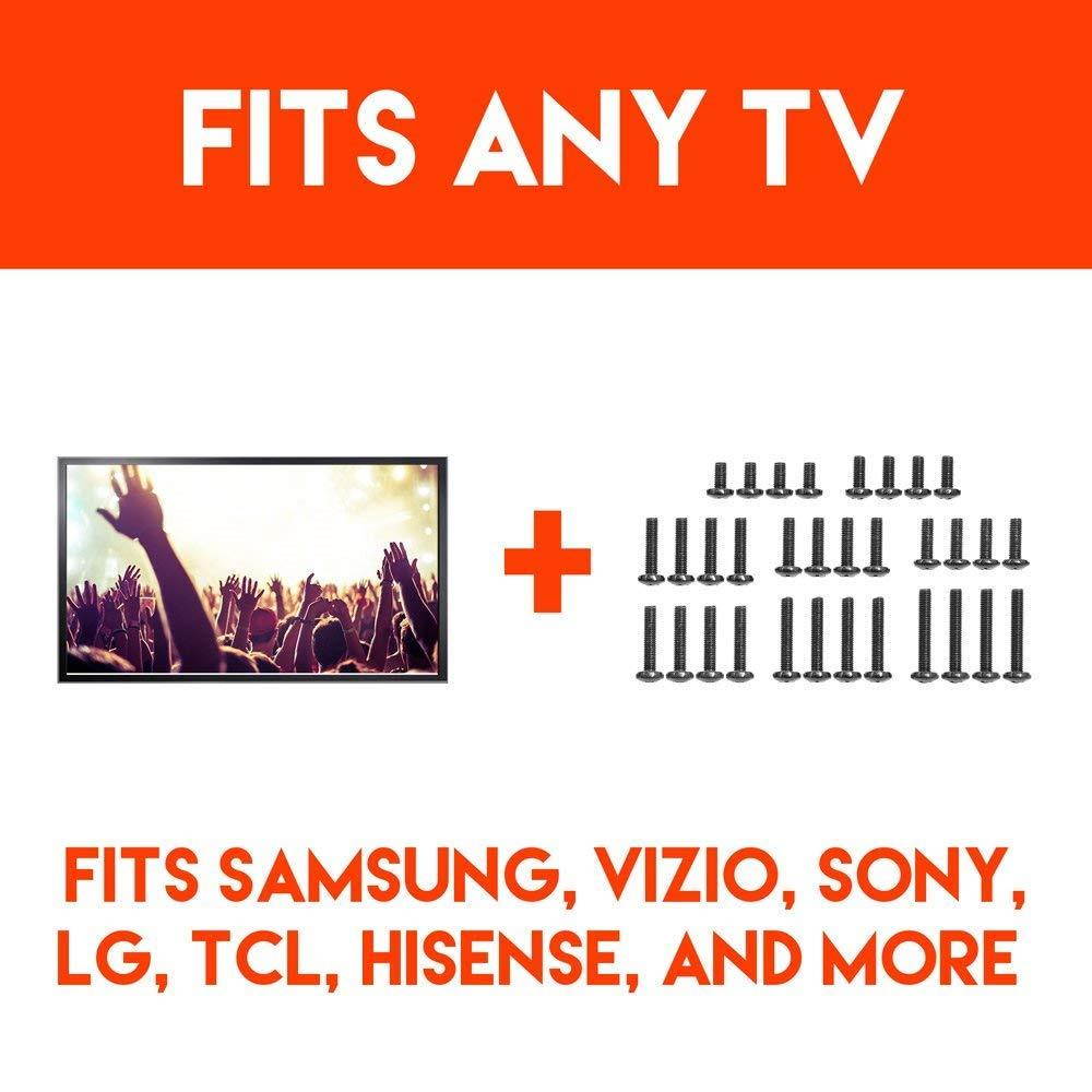 Echogear Universal TV Mounting Hardware Pack - Compatible with All TVs Up to 82" Including Samsung - Pack Contains M4, M5, M6, M8 TV Screws - Works with Any TV Mount
