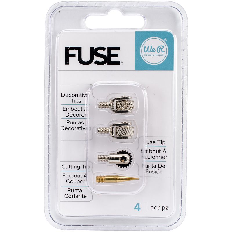 We R Fuse Tool Tips 4/Pkg-Decorative, Cutting & Fusing