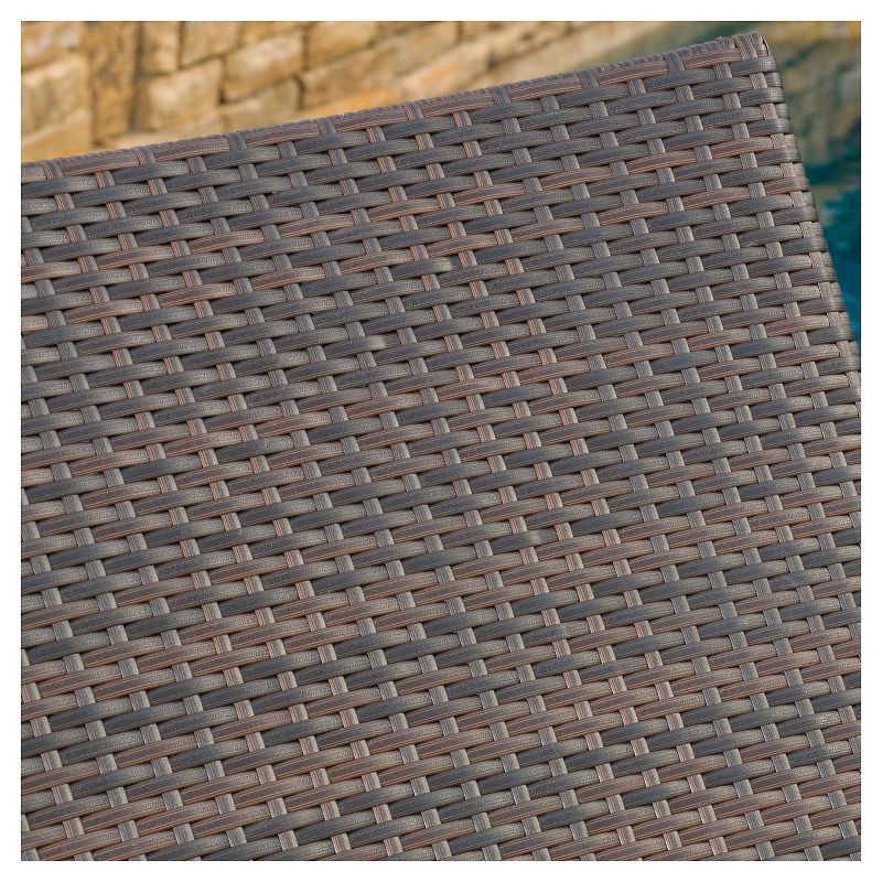 NewPort Outdoor Wicker Chaise Lounge - Dark Gray - Coaster