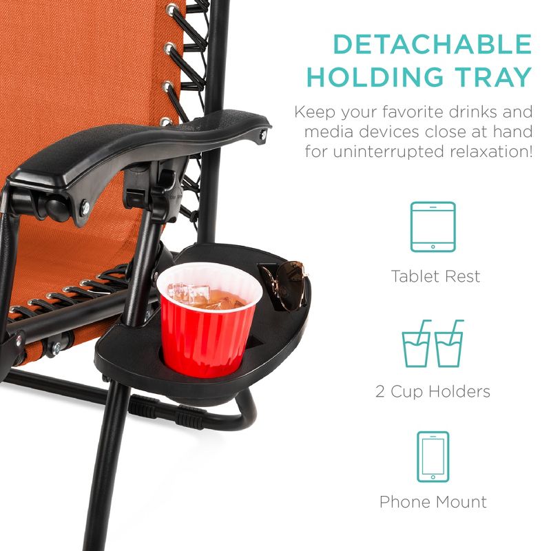 Ostrich Chaise Lounge Folding Sunbathing Poolside & Beach Chair, Pink & Blue