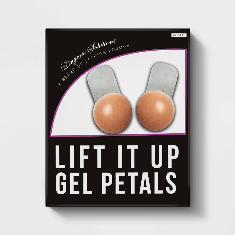 Fashion Forms Women's Reusable Full Figure Gel Petals Adhesive Strapless Backless Bra - Clear