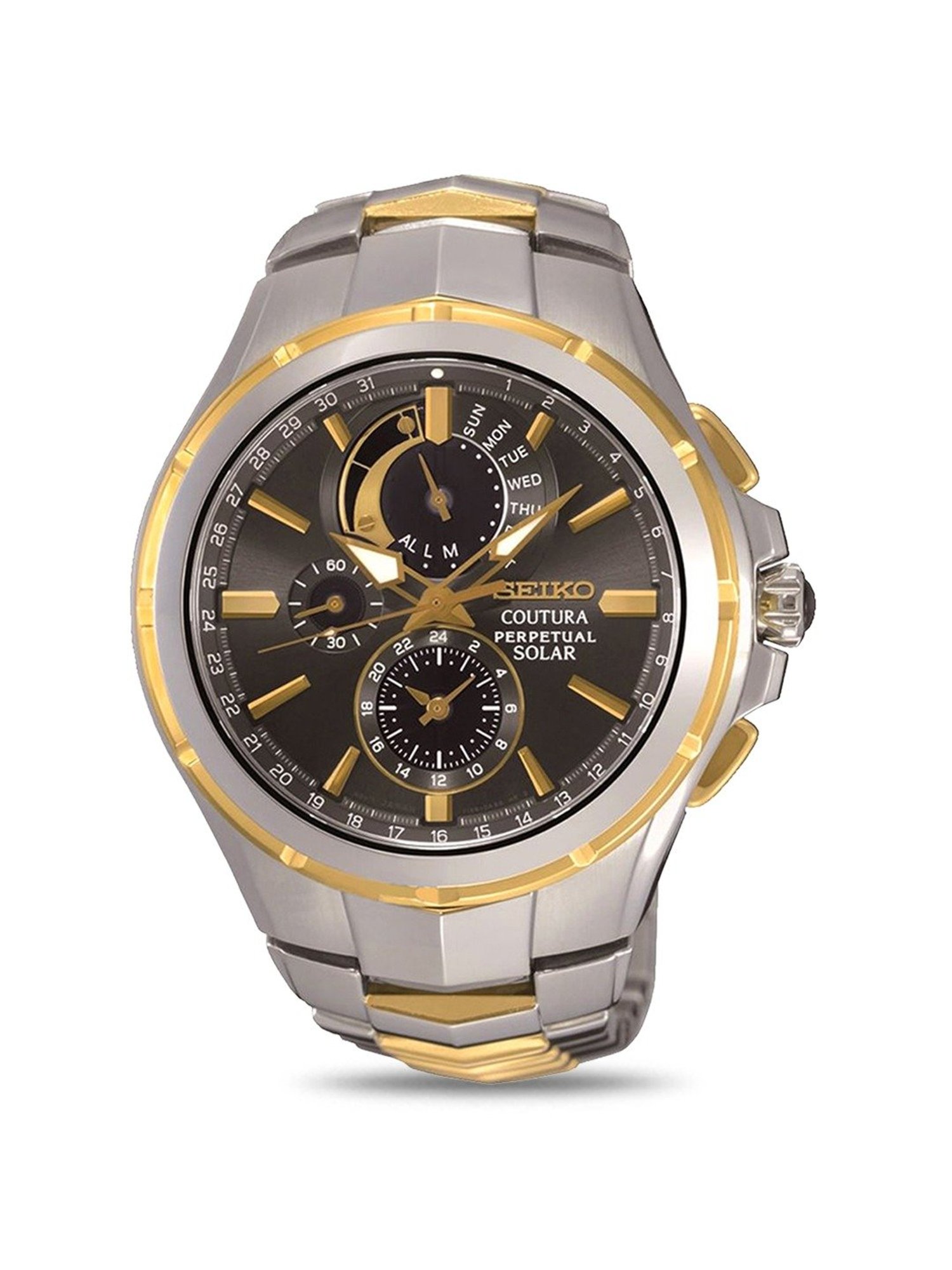 Seiko Analog White Dial Men's Watch - SSC376P9