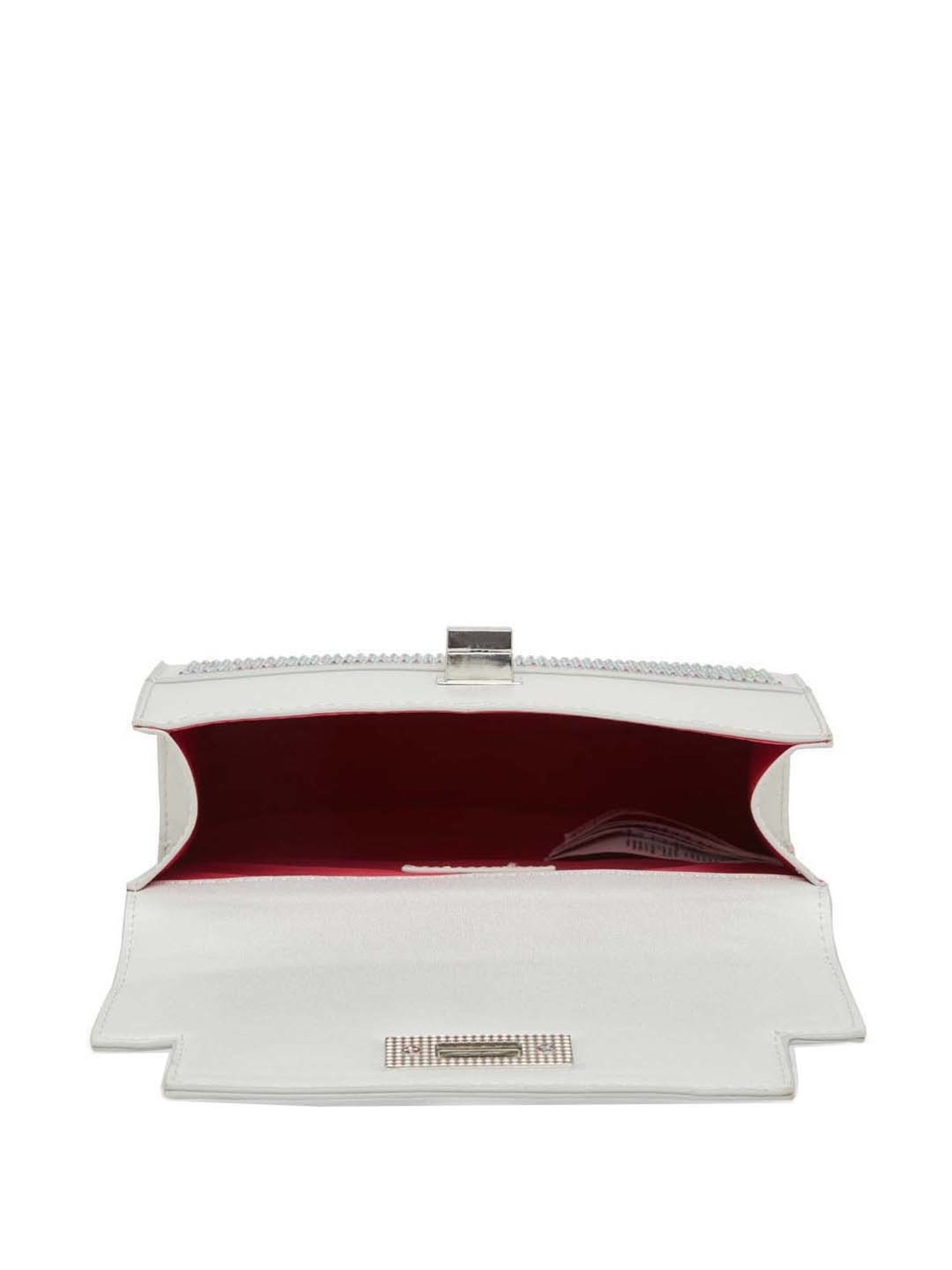 Call It Spring BULLETPROOF100 White Embellished Medium Satchel Handbag