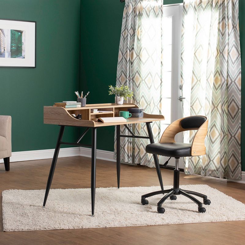 Ashwood Task Chair Black/Ashwood - Calico Designs