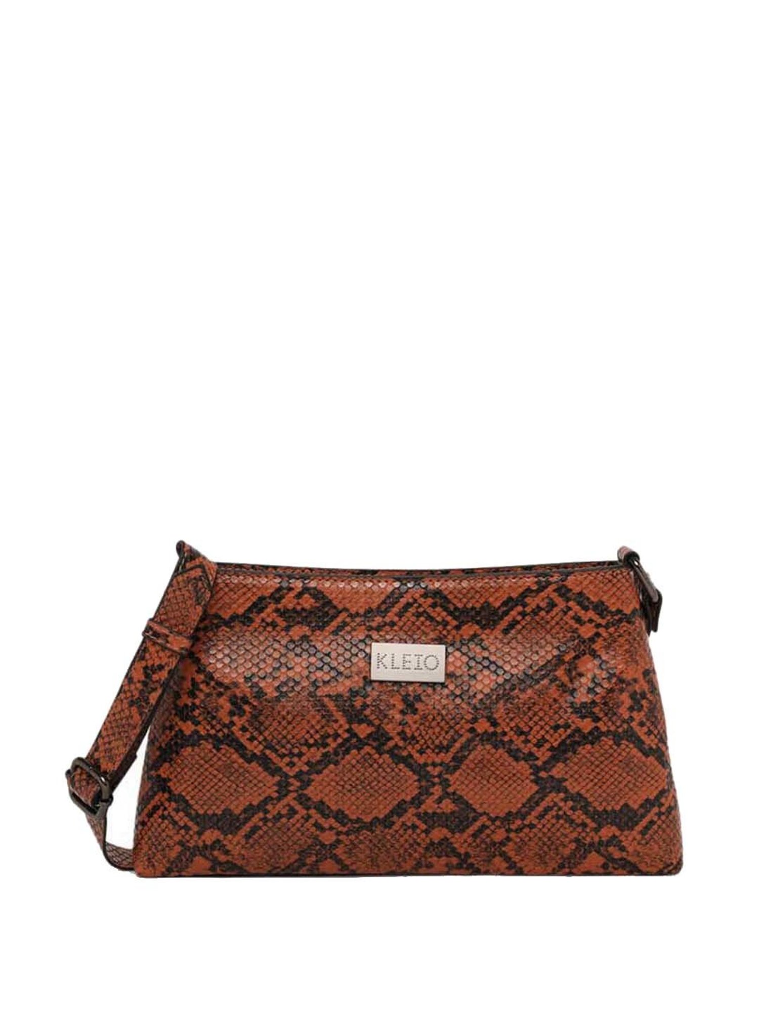 KLEIO Tan Textured Medium Shoulder Bag