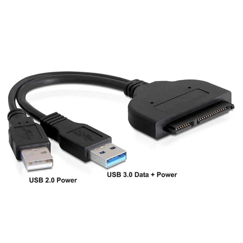 SATA to USB 3.0 Converter USB 3.0 SATA III Hard Drive Adapter Cable for 2.5in SSD & HDD with Extra USB Power