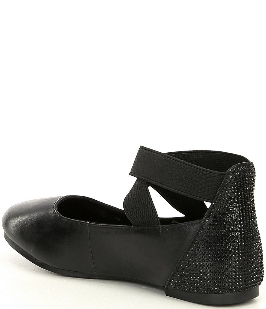 Copper Key Girls' Loviee Jewel Embellished Leather Ballet Flats (Toddler)