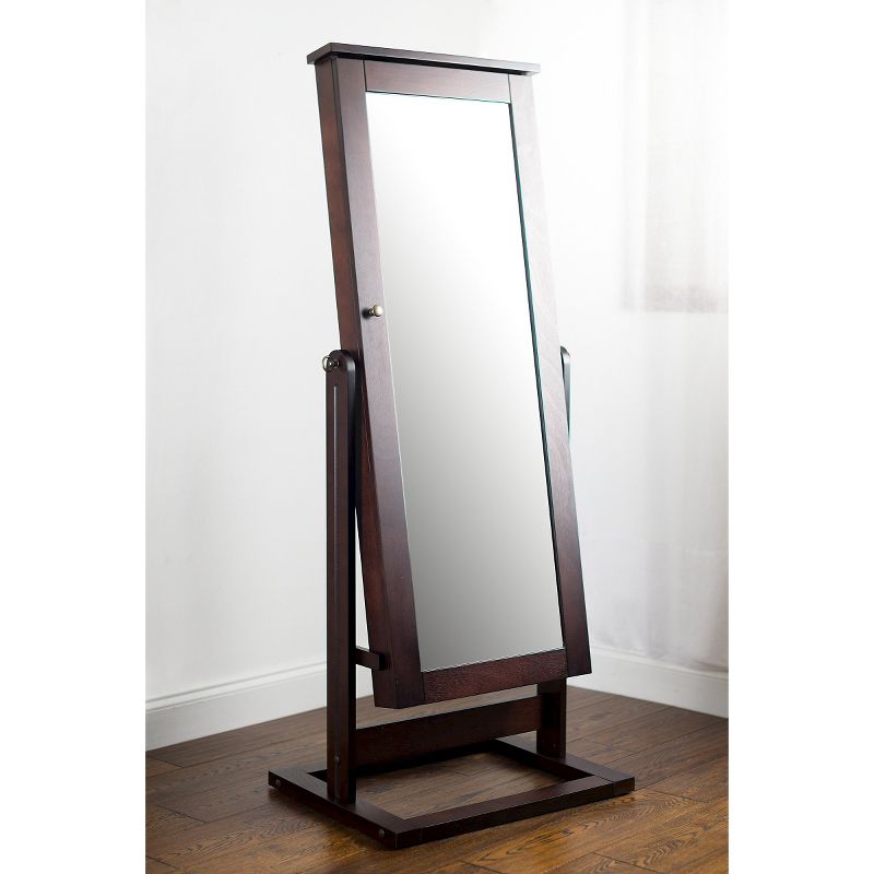 Cheval Jewelry Mirror Walnut - Hives & Honey
