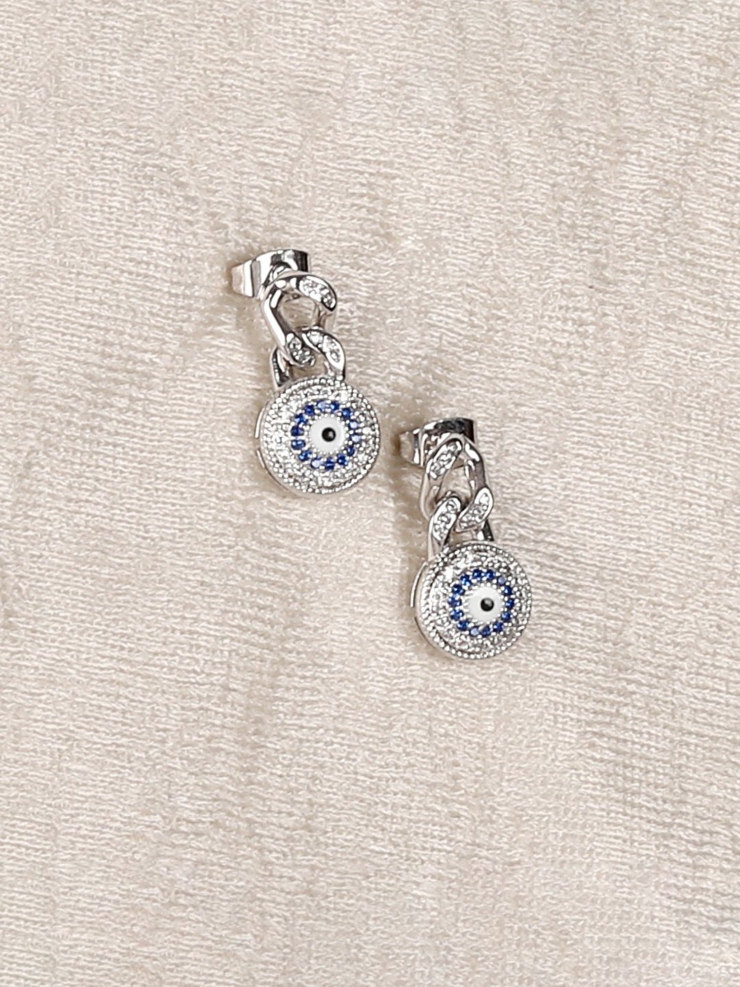 The Real Effect London 800 Sterling Silver Stud Earrings for Women