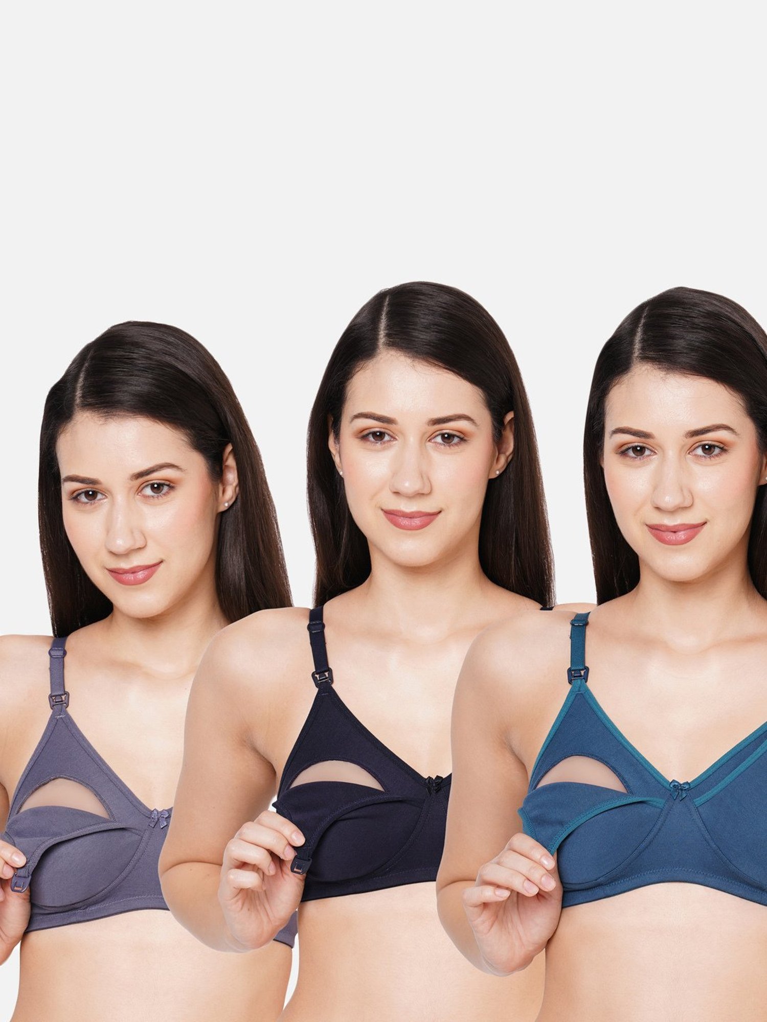 Inner Sense White Non Wired Non Padded Nursing Bra