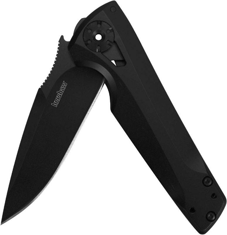 Kershaw Flythrough Folder 3.0 in Black Plain SS Handle