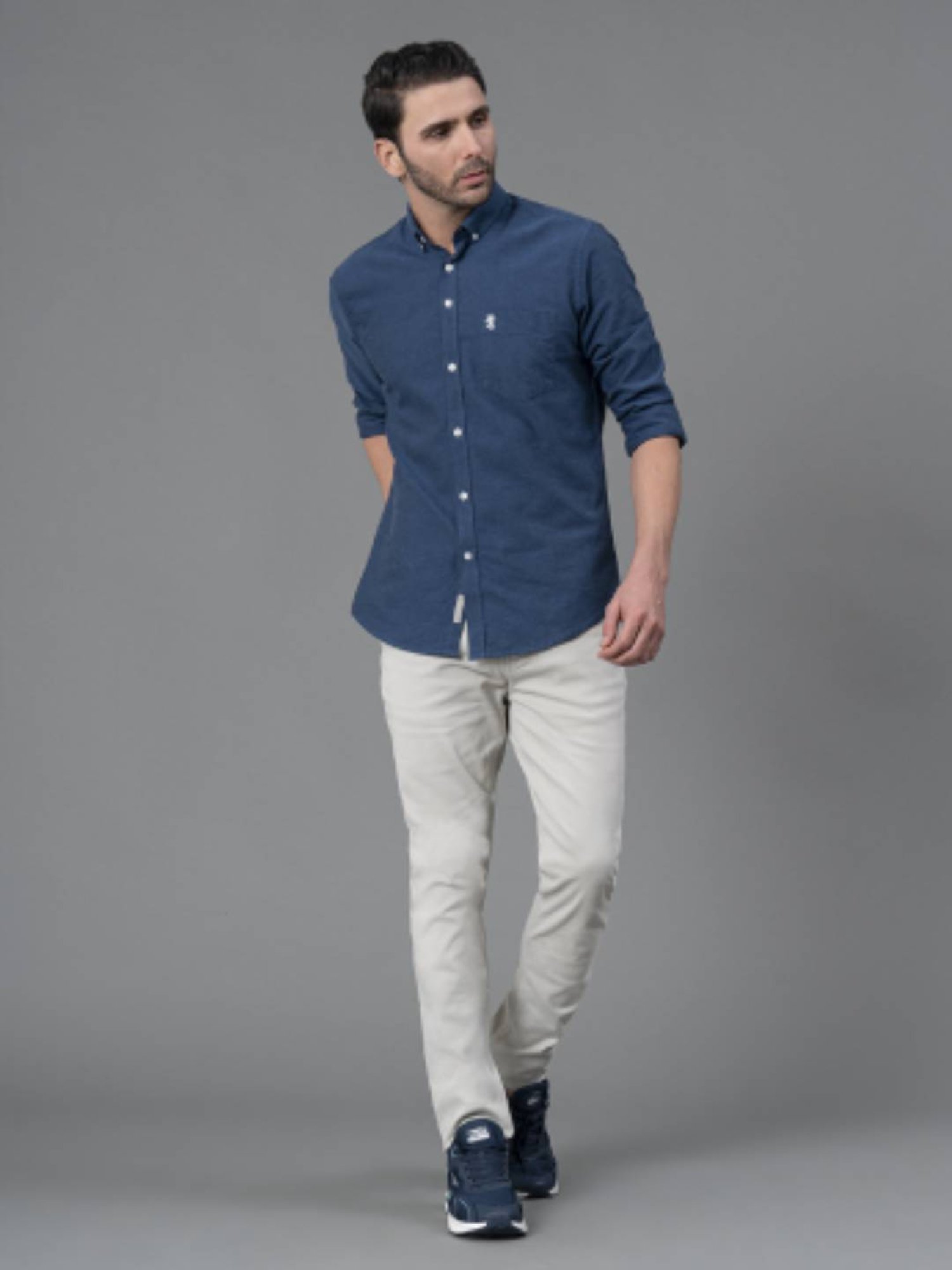 Red Tape Light Grey Skinny Fit Jeans