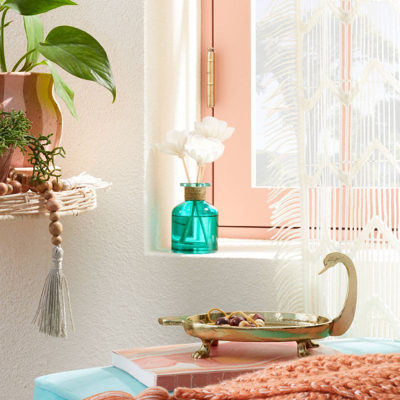 100ml Teal Tropic Oasis Oil Reed Diffuser with 3 Sola Flowers - Opalhouse™ designed with Jungalow™