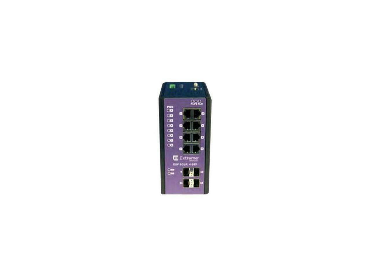 Extreme Networks - 16804 - Extreme Networks ISW 8GBP,4-SFP Ethernet Switch - 8 Ports - Manageable - 2 Layer Supported -