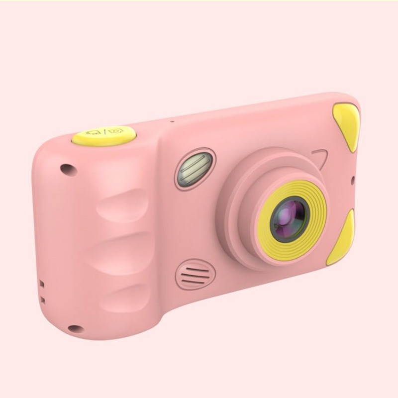 A200L 4.39 inch Cute Cartoon Style High-definition Camera Toy Front and Rear Dual-lens Camera