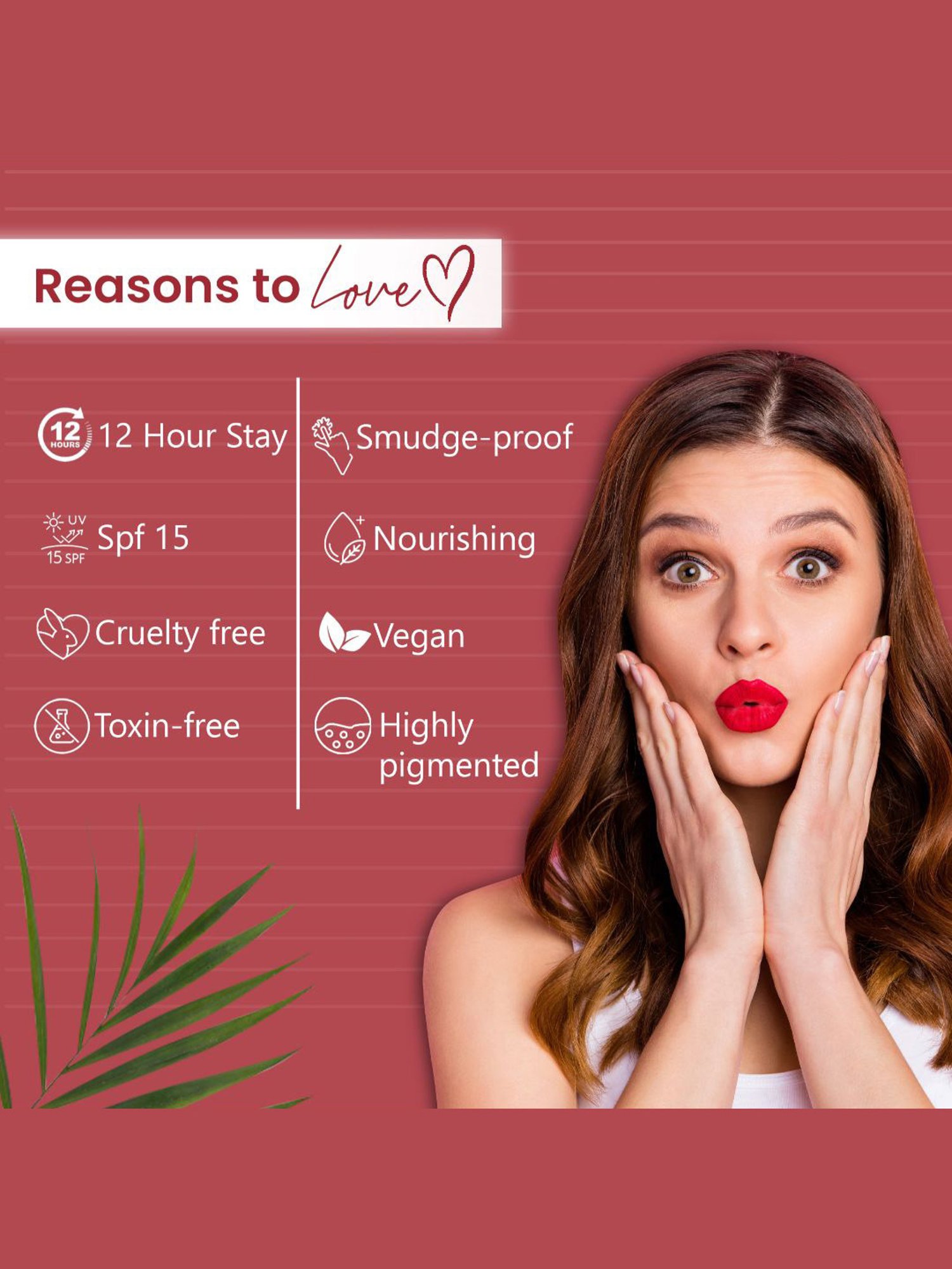 Glamveda Always On Matte Liquid Lipstick Mini Kiss Me-019 - 1.2 ml