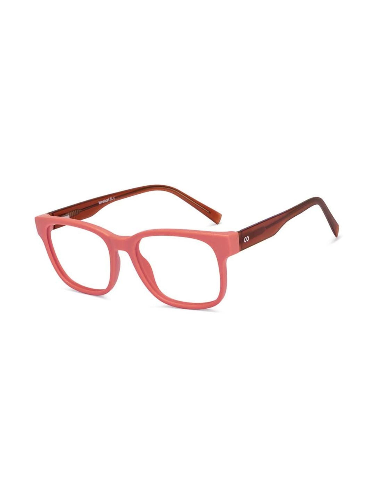 Lenskart Blu Pink Square Blue Light Protection Unisex Reading Glasses