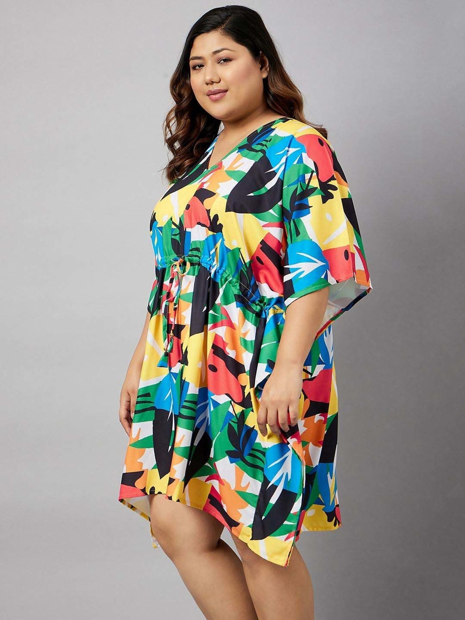 Secrets By ZeroKaata Multicolored Printed Kaftan