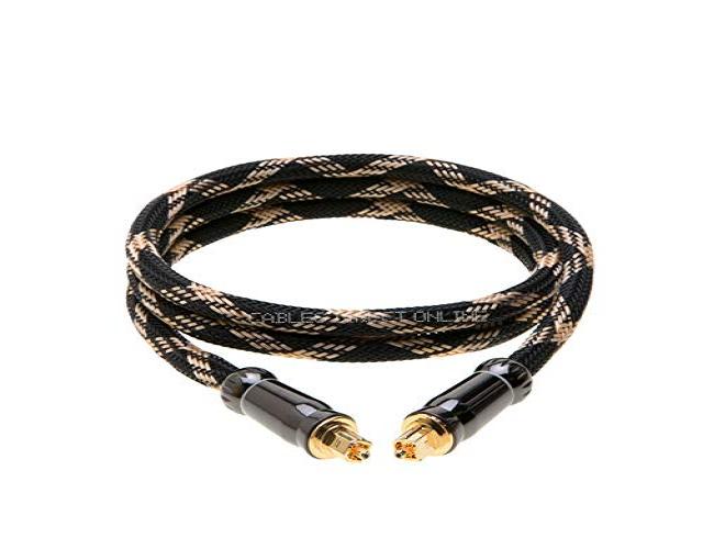 3ft toslink digital optical fiber audio cable male to male, s/pdif, dts, dolby, pcm, for home theater/home audio 3ft