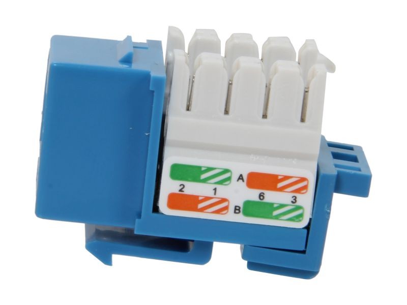 Micro Connectors CAT5 RJ45 Coupler F-F Straight