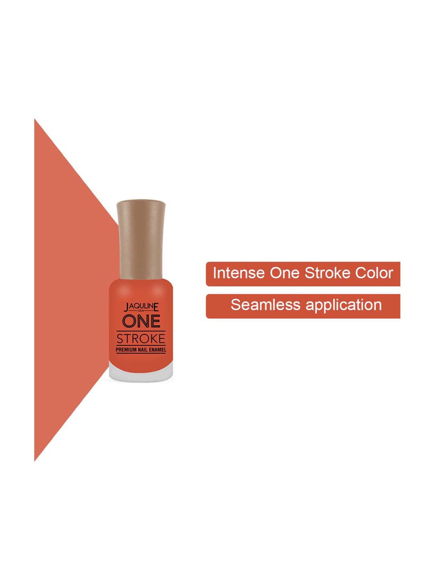 Jaquline USA One Stroke Premium Nail Enamel One Stroke Peach Blush - 8 ml