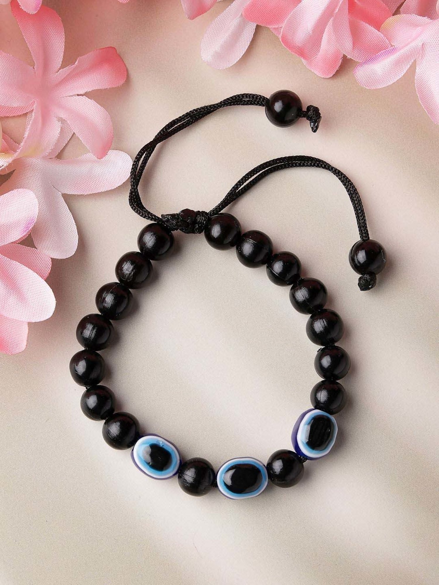 NVR Evil Eye Black Thread Bracelet for Unisex