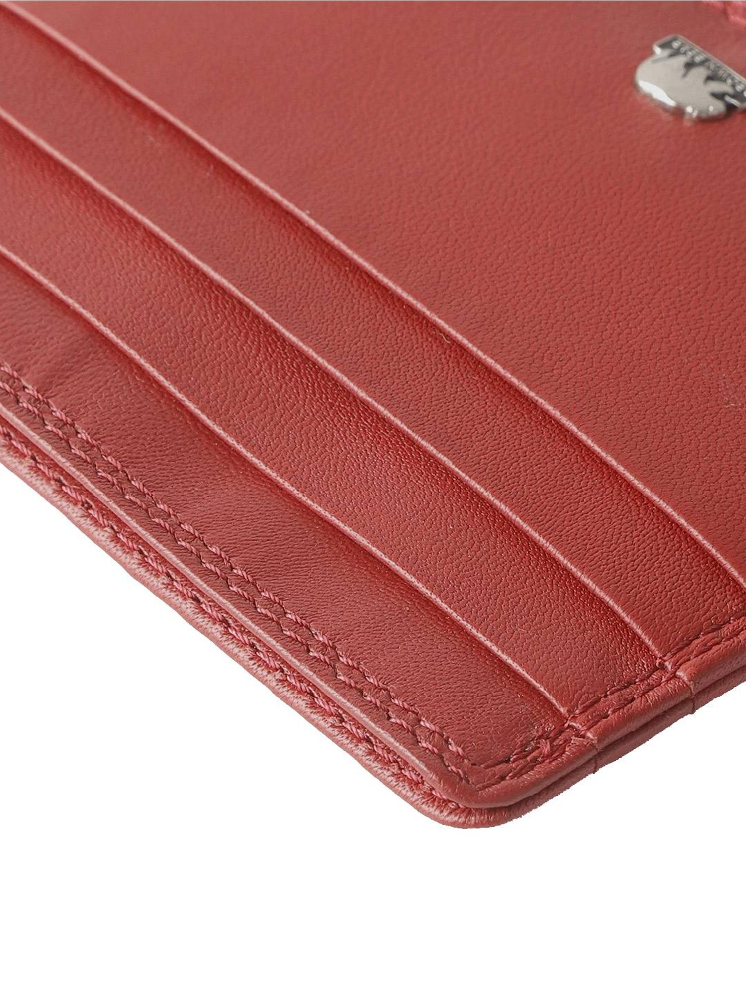 Brown Bear Red Casual Leather Rfid Card Holder for Men