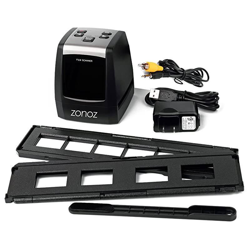 FSONE 22MP Ultra HighResolution 35mm Negative Film amp Slide Converter Scanner w 24quot TFT LCD No Computer or Software Required TV Out Cable Included amp Worldwide Voltage 110V240V AC Adapter