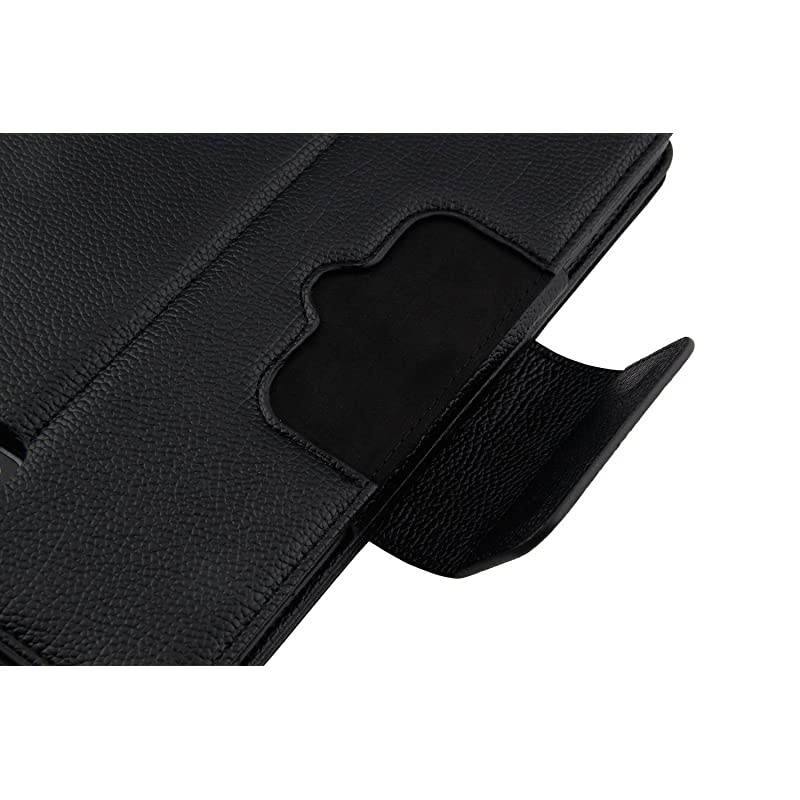 Keyboard Case for Samsung Galaxy Tab A 97 Folio PU Leather Stand Case Cover with Detachable Wireless Keyboard for Samsung Galaxy Tab A 97 Inch Black