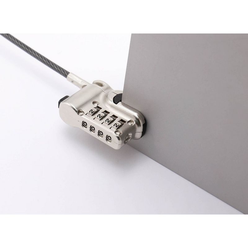 CTA Digital Kickstand Security Grip Cable for Surface Pro and Other Laptop/Tablet Hybrids - Galvanized Steel, Metal - 6.67 ft - For Notebook, Tablet