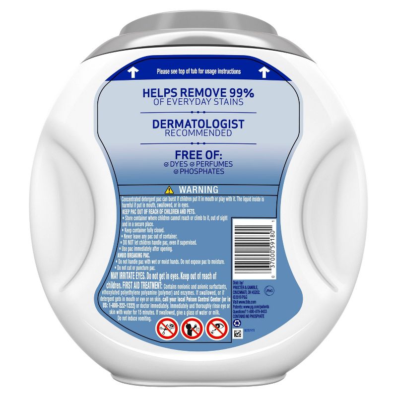 Tide Pods Laundry Detergent Pacs with OxiFree - 61ct