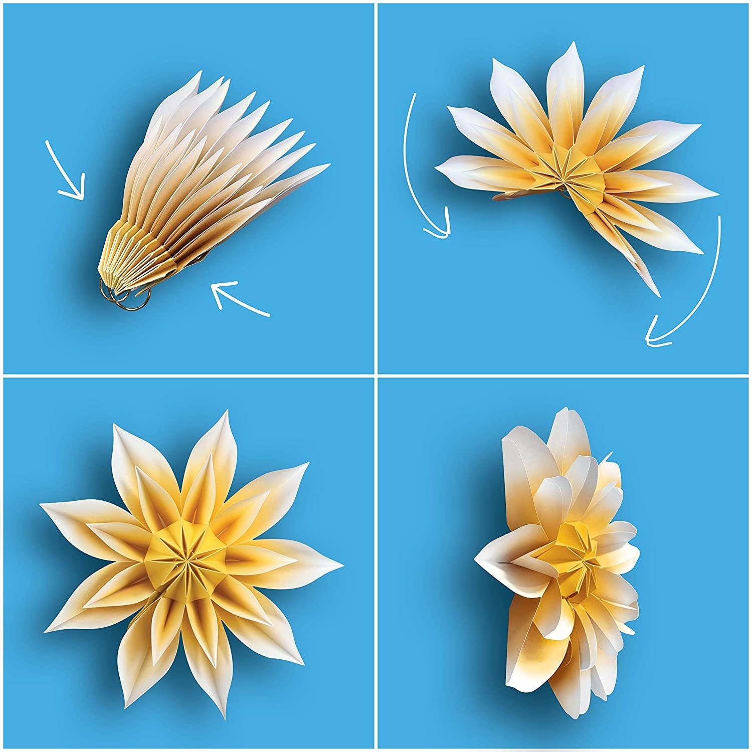 Teacher Created Resources Beautiful Brights Paper Flowers Premade Decorations for Party Photo Backdrops, Classrooms Walls, Showers and Birthday Celebrations, Model:TCR8545