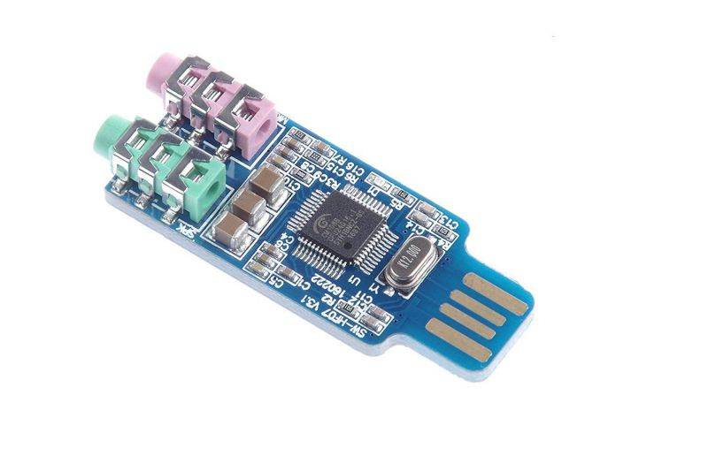 KNACRO Free Driver USB Sound Card CM108 USB Sound Card chip