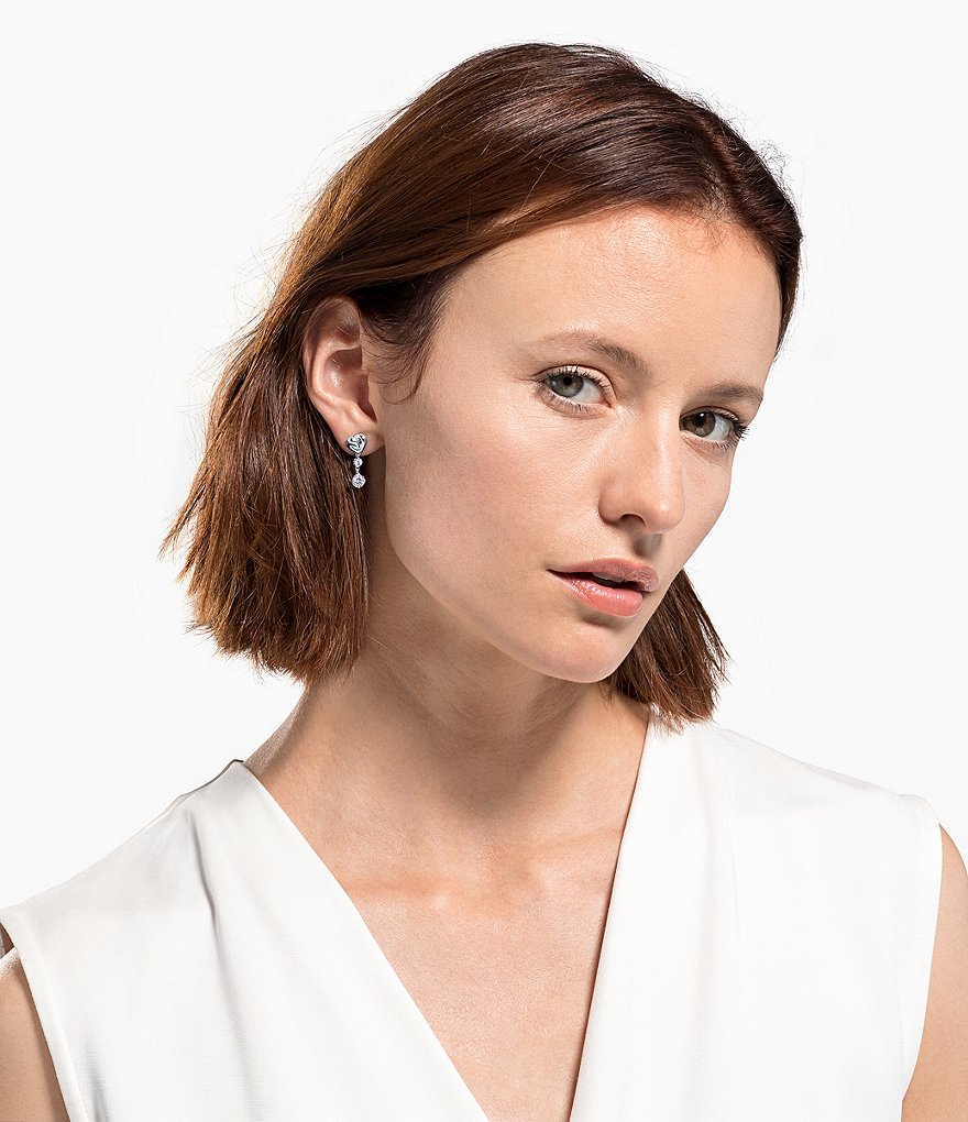 Swarovski Lifelong Heart Pierced Earrings