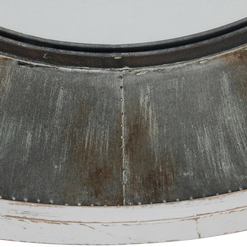 31.5" x 4" x 31.5" Cedar Hill Farmhouse Mirror Antique Silver - FirsTime & Co.