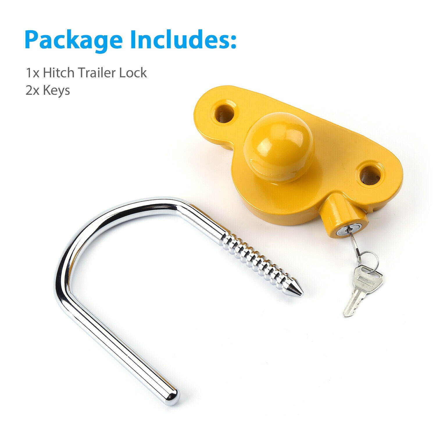 Universal Trailer Hitch Coupler Lock Out Ball Tongue Steel 1 7/8" 2" 2 5/16" US