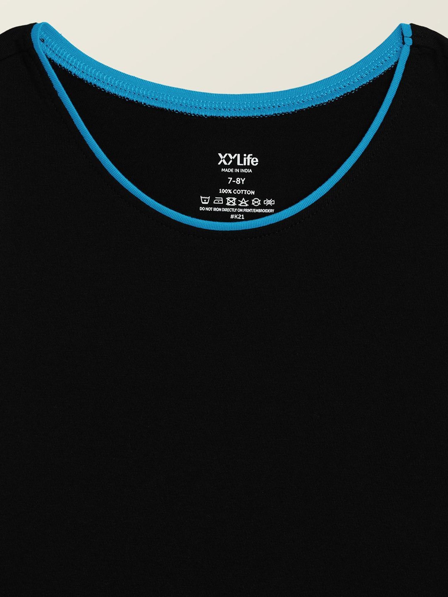 XY Life Kids Black Relaxed Fit Tank Top