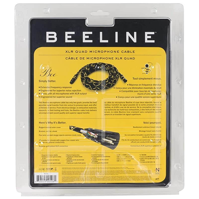 Bee Line Quad Conductor Microphone Cable