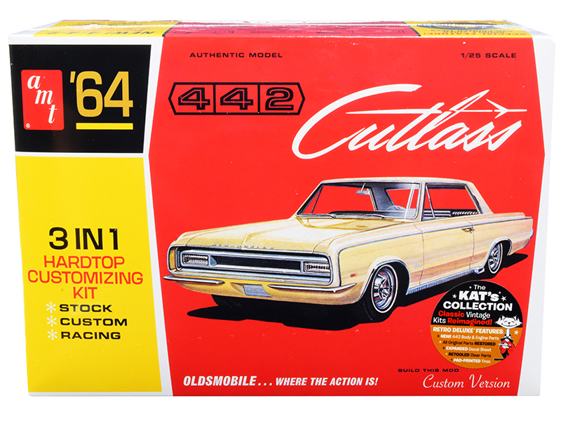 Skill 2 Model Kit 1965 Oldsmobile 88 "Modified Stocker" 1/25 Scale Model by AMT