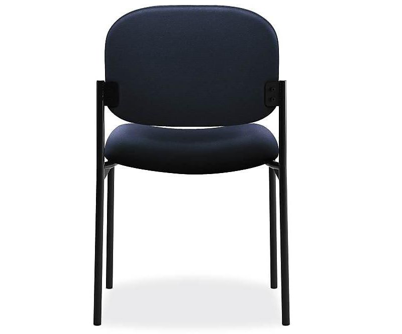 Basyx VL606 Series Stacking Armless Guest Chair Navy Fabric VL606VA90